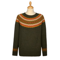 Green Retro Geelong Fairisle Jumper