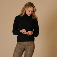Grey Possum Cowl Neck Sweater