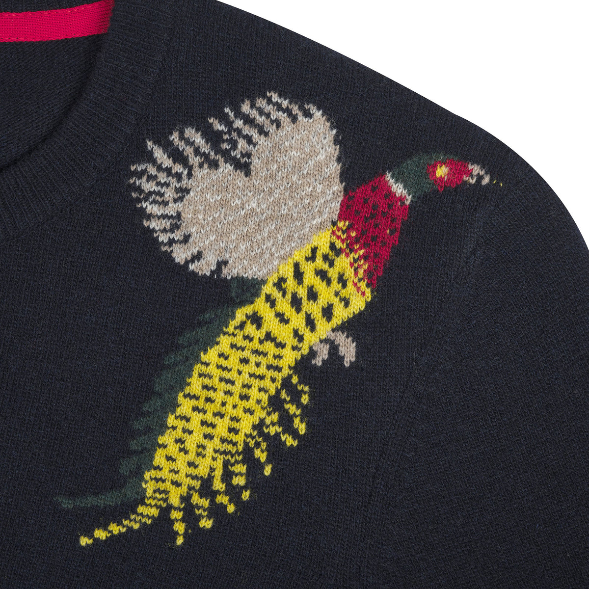 Navy Pheasant Crew Neck Jumper