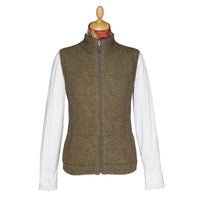 Beige Possum Zip Gilet