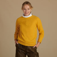 Yellow Diamond Cashmere Merino Jumper