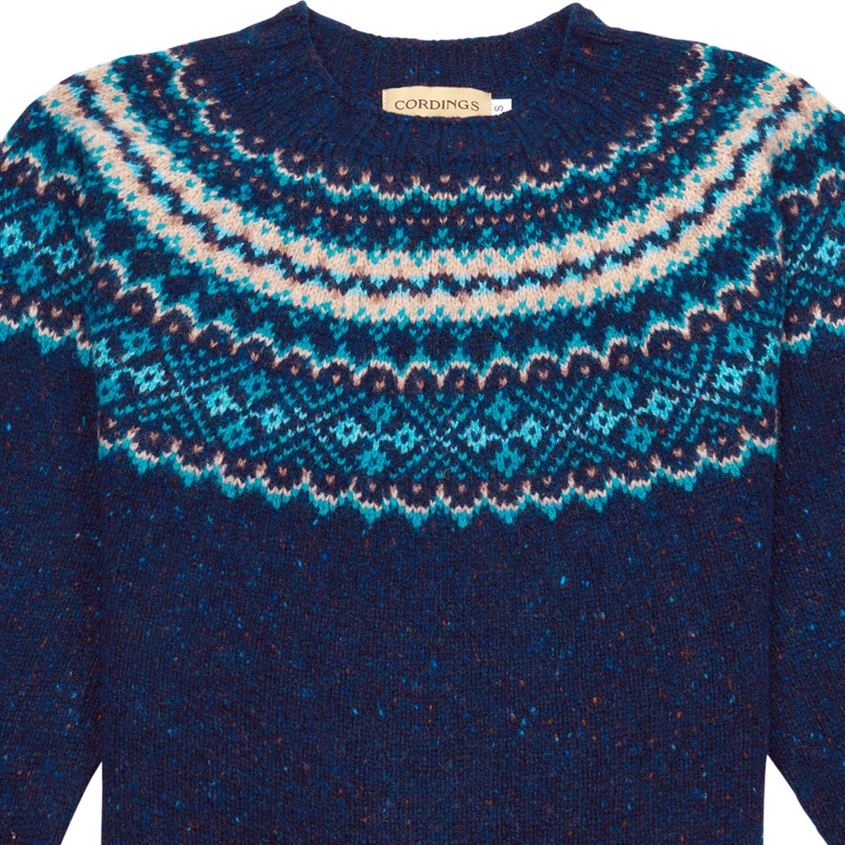 Navy Donegal Fairisle Jumper