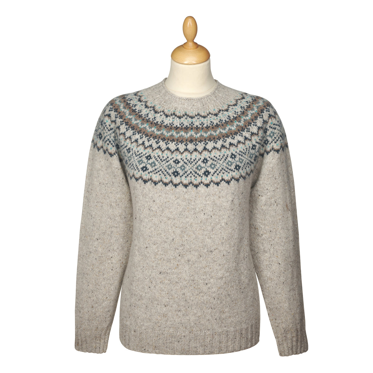Cream Donegal Fairisle Jumper