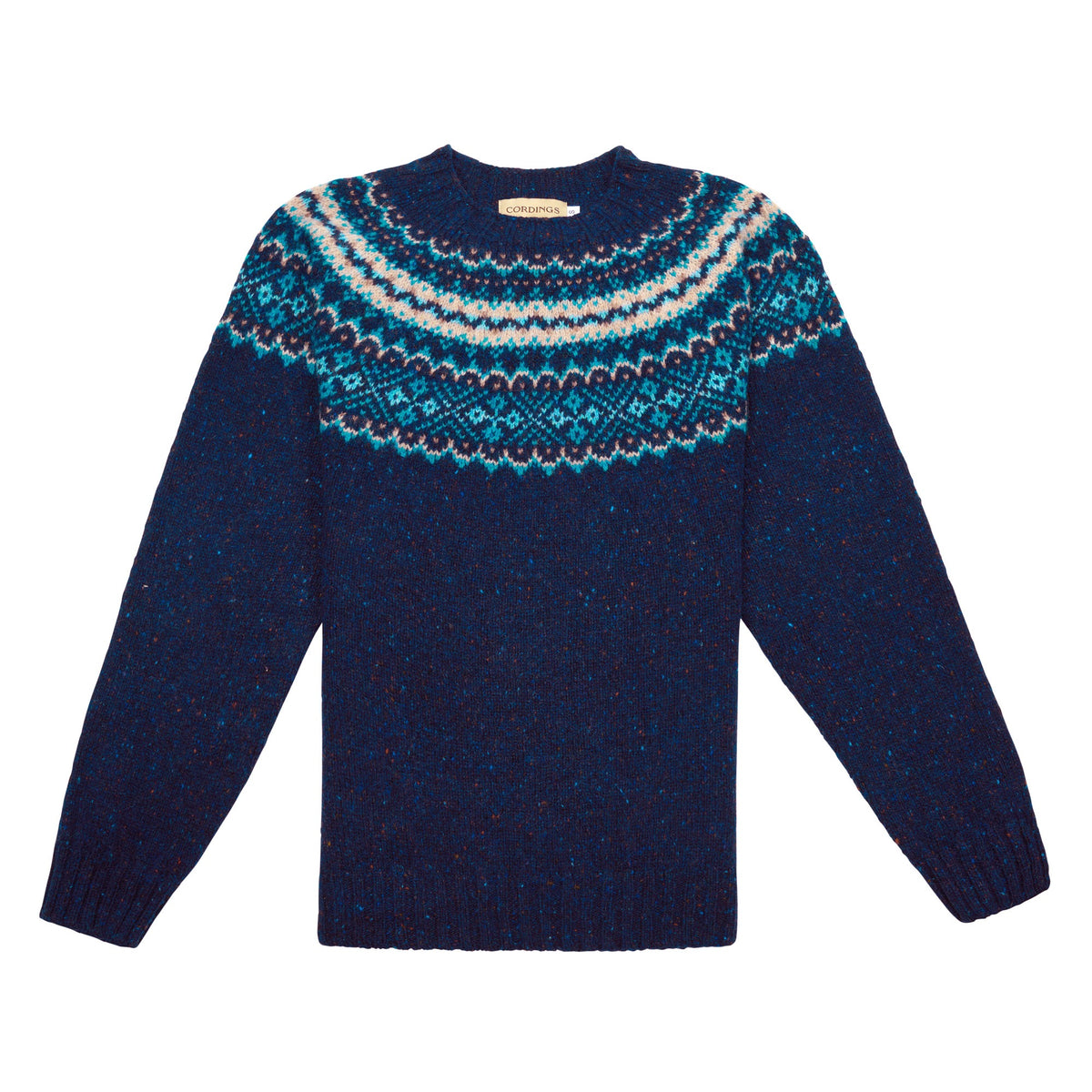 Navy Donegal Fairisle Jumper