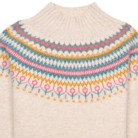 Cream Mock Turtle Fairisle Sweater