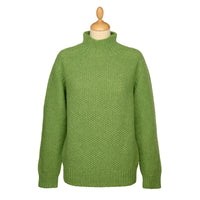 Green Moss Stitch Turtle Pullover