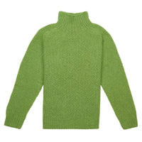 Green Moss Stitch Turtle Pullover
