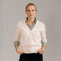 Ivory Mabel Wool & Cashmere Cardigan