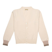 Ivory Mabel Wool & Cashmere Cardigan