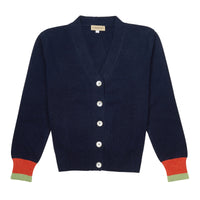 Navy Mabel Wool & Cashmere Cardigan