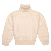 Cream Alpine Roll Neck Sweater