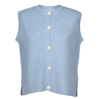 Pale Blue Lambswool & Cashmere Slipover