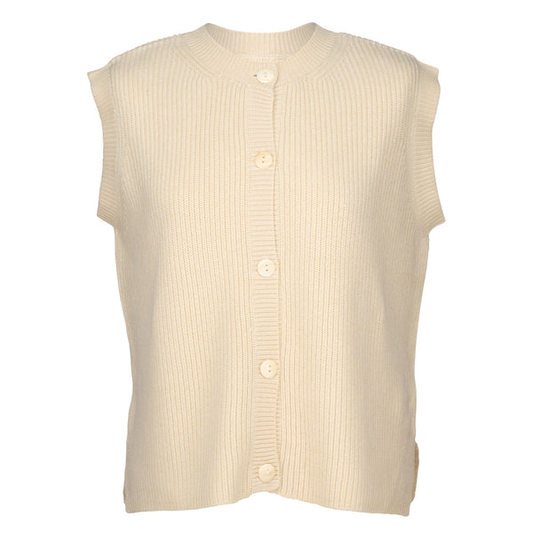 Cream Lambswool & Cashmere Slipover