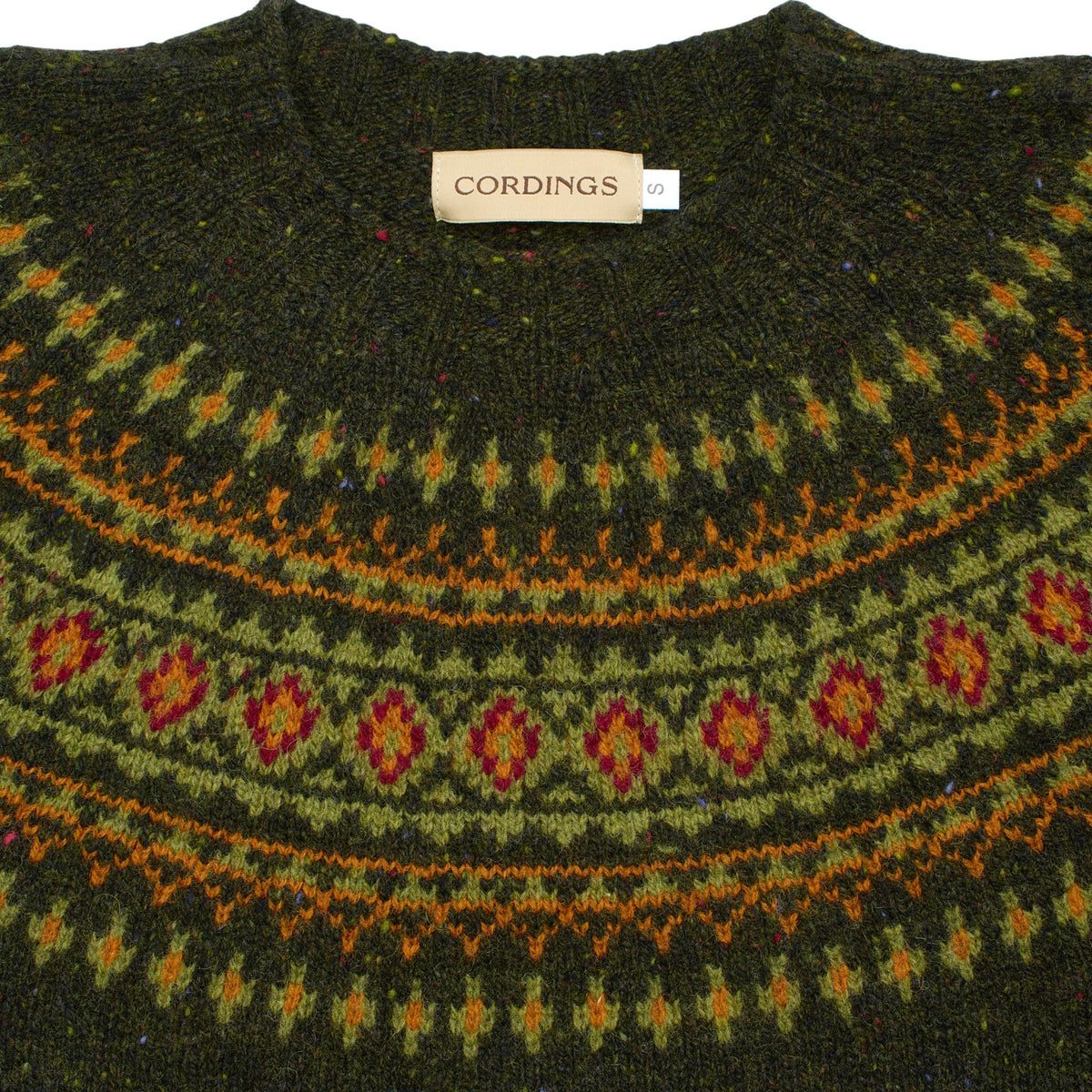 Harris Donegal Diamond Fairisle Crewneck