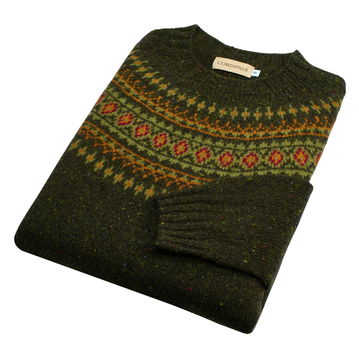 Harris Donegal Diamond Fairisle Crewneck