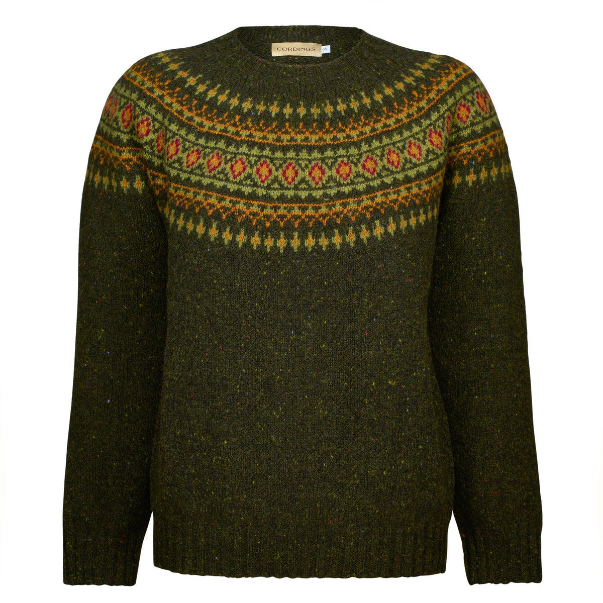 Harris Donegal Diamond Fairisle Crewneck