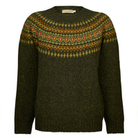 Harris Donegal Diamond Fairisle Crewneck