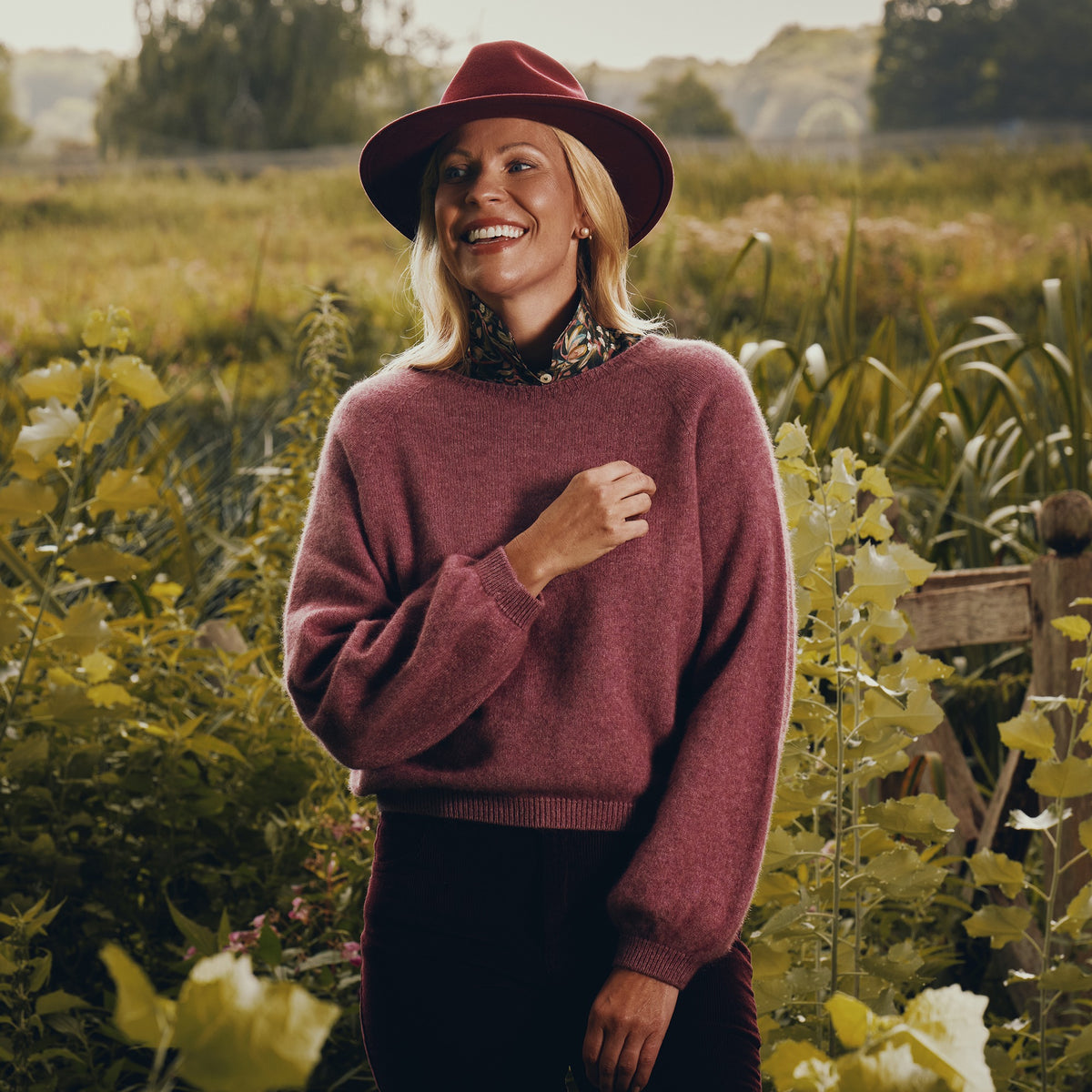 Pink Bellow Sleeve Possum Jumper
