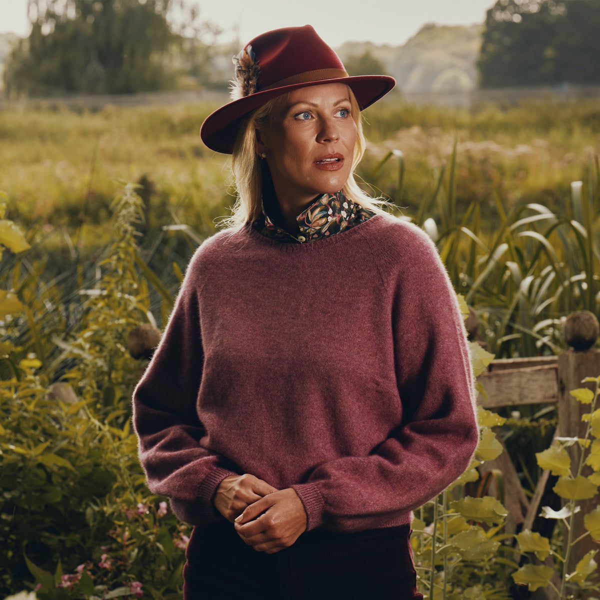 Pink Bellow Sleeve Possum Jumper