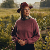 Pink Bellow Sleeve Possum Jumper