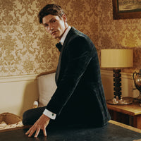 Black Watch Velvet Tartan Smoking Jacket