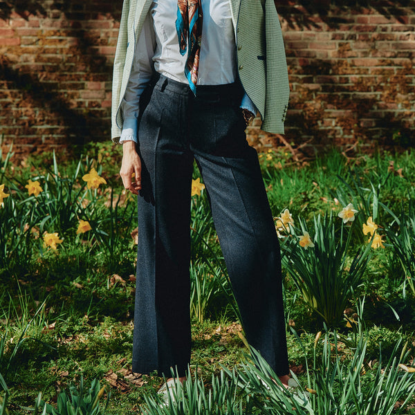 Navy Leonora Loden Trousers