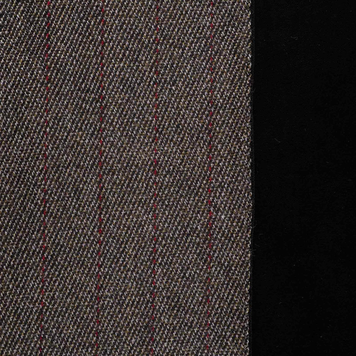 Charcoal Velvet and Tweed Reversible Cape