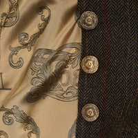 Dark Brown T.ba Long Tweed Coat