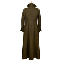 Olive Green T.ba Long Tweed Coat