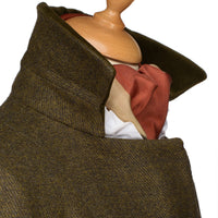 Olive Green T.ba Long Tweed Coat