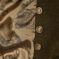 Olive Green T.ba Long Tweed Coat