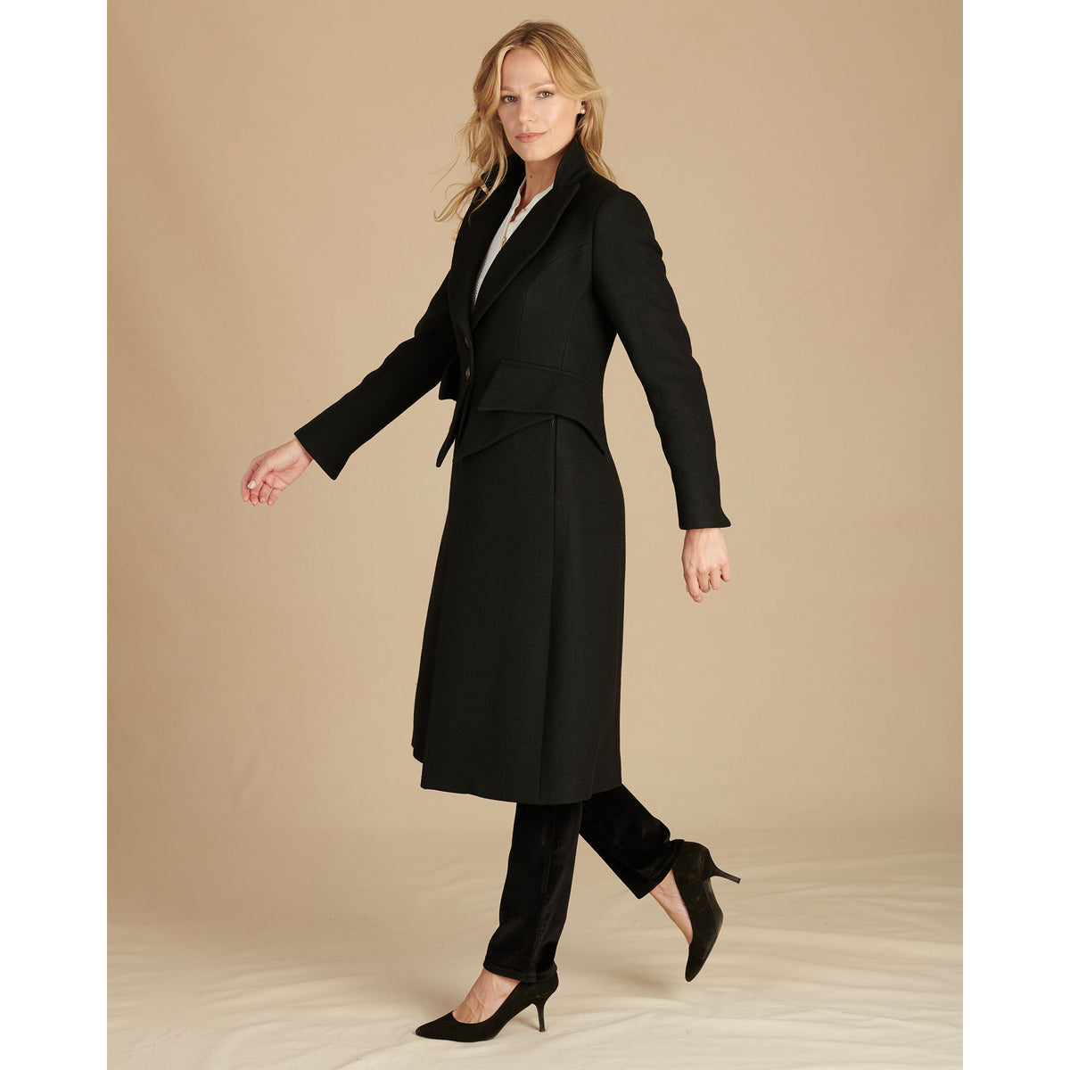 T.Ba Black Opera Twill Coat