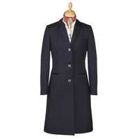 Ladies Navy Covert Coat