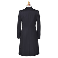 Ladies Navy Covert Coat