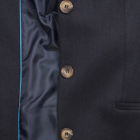 Ladies Navy Covert Coat