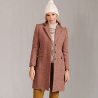 Pink Wantage Harris Tweed Coat