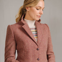 Pink Wantage Harris Tweed Coat