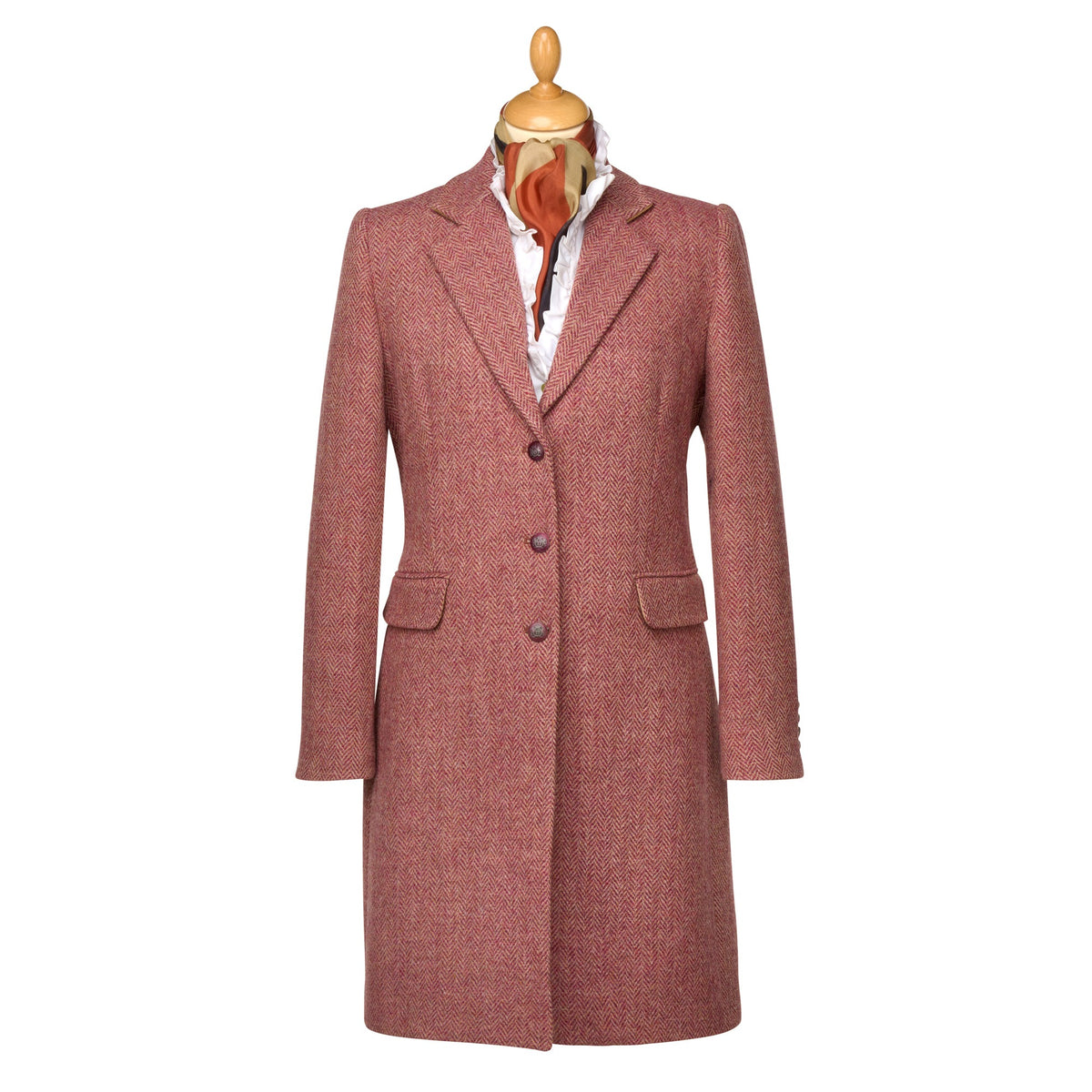 Pink Wantage Harris Tweed Coat