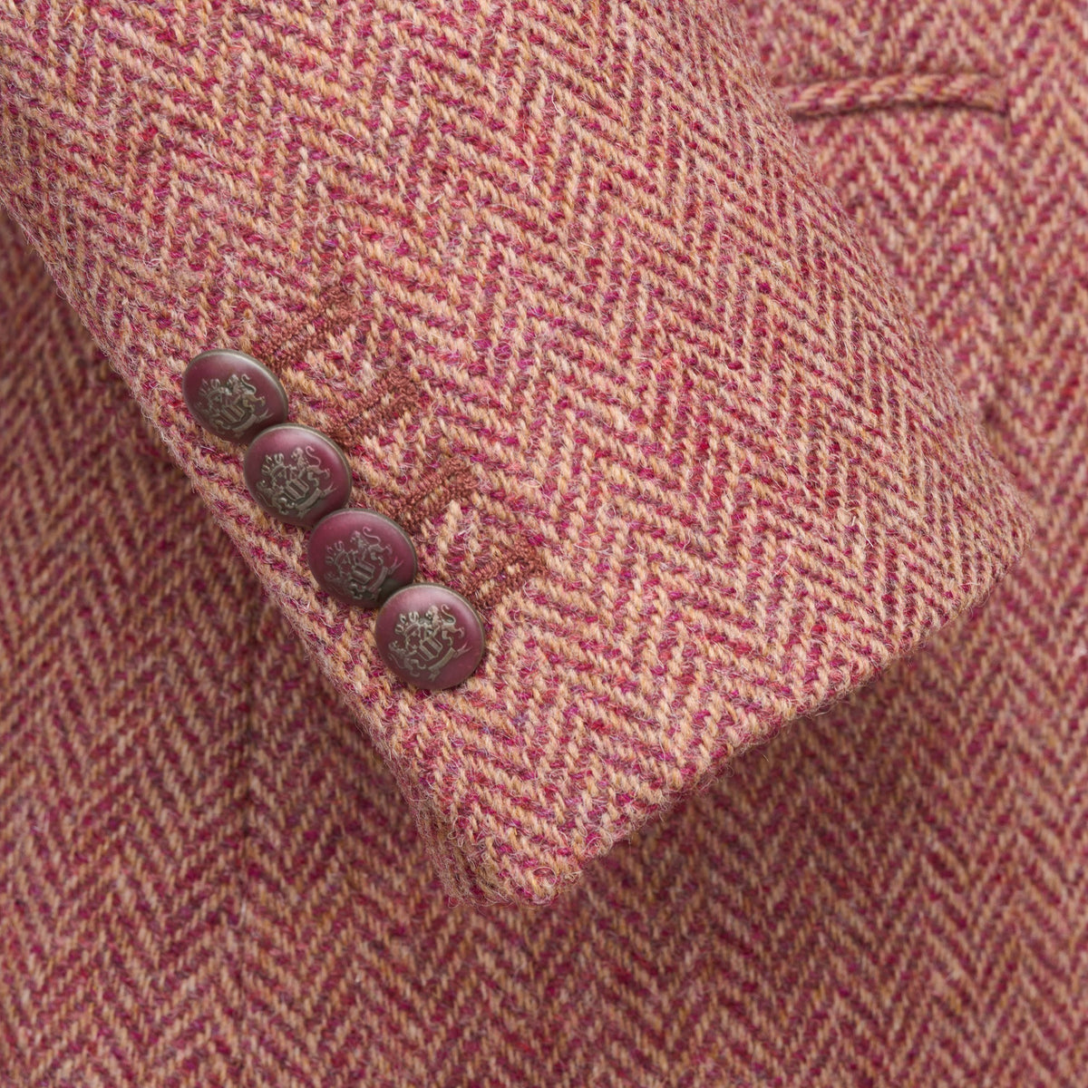 Pink Wantage Harris Tweed Coat