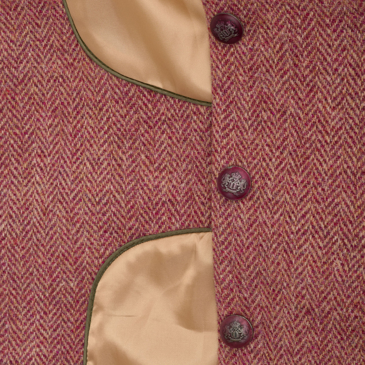 Pink Wantage Harris Tweed Coat