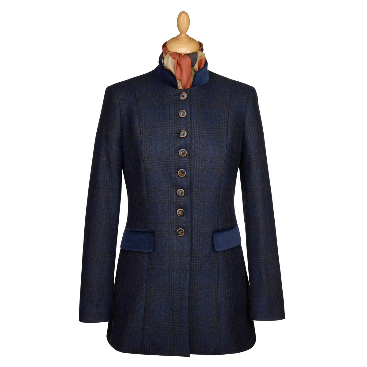 Harlow Tweed Nehru Coat