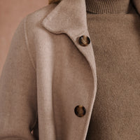 Beige Reversible Wool & Cashmere Long Coat
