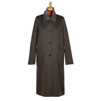 Olive Green Reversible Wool & Cashmere Long Coat