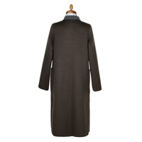 Olive Green Reversible Wool & Cashmere Long Coat