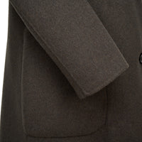 Olive Green Reversible Wool & Cashmere Long Coat