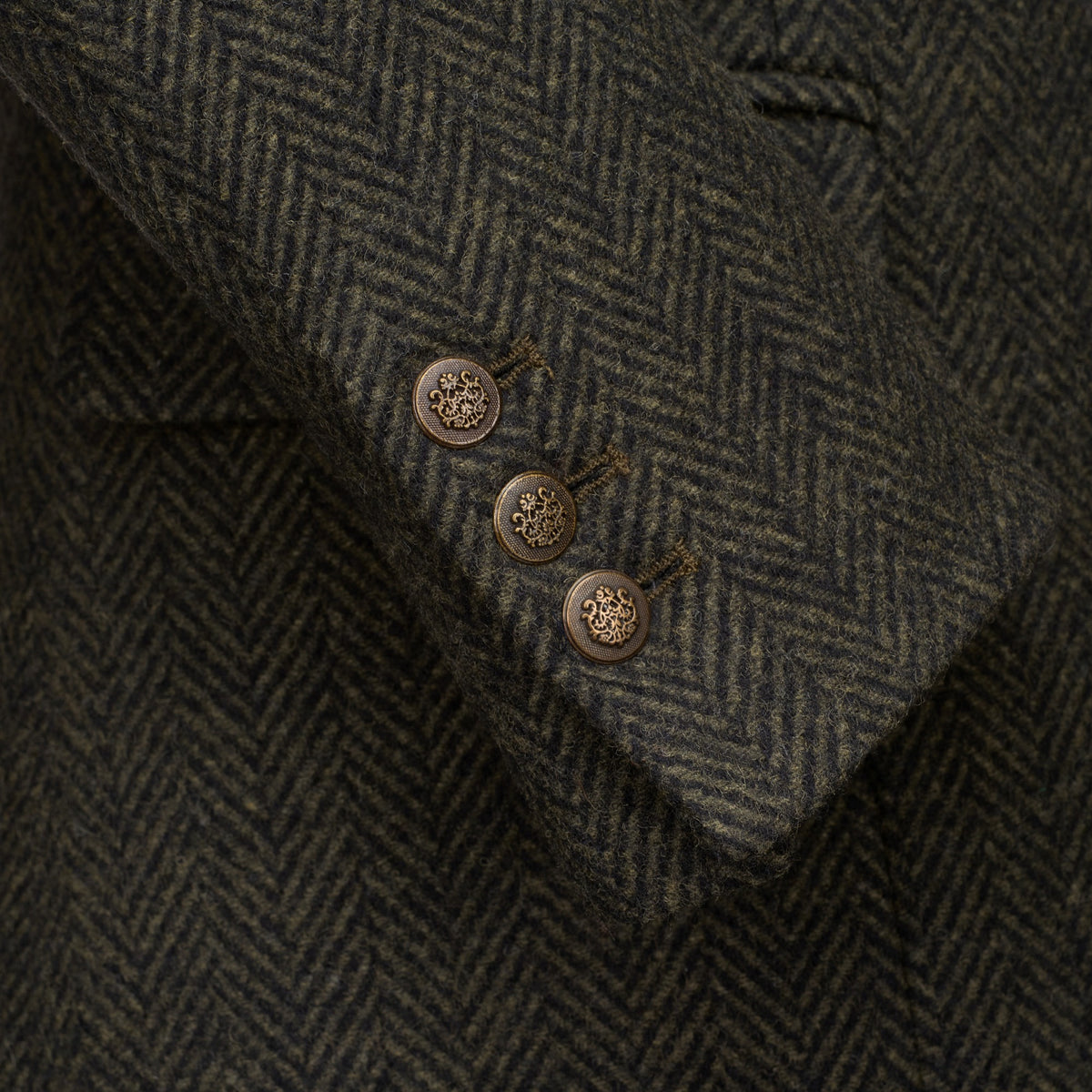 Olive Carlisle Long Military Coat