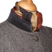 Grey Carlisle Long Military Coat