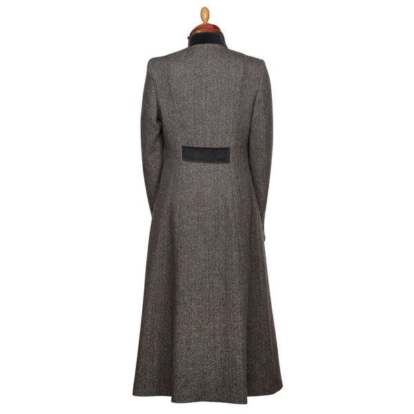 Grey Carlisle Long Military Coat