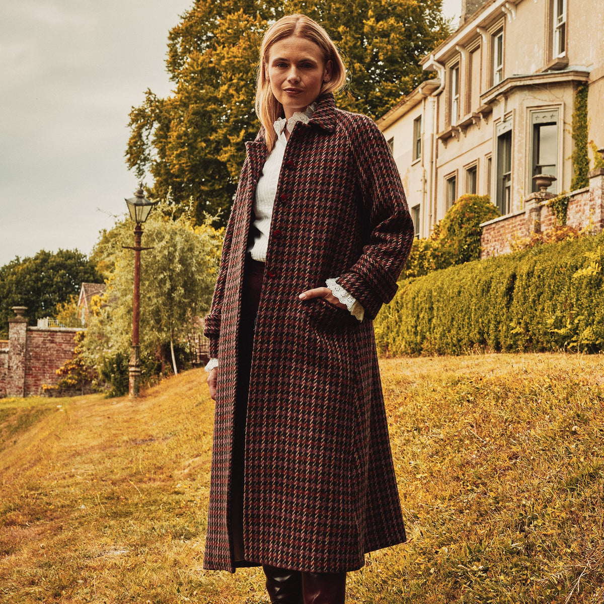 Downton Long Raglan Coat