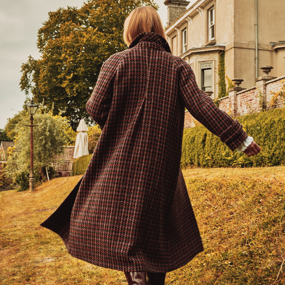 Downton Long Raglan Coat
